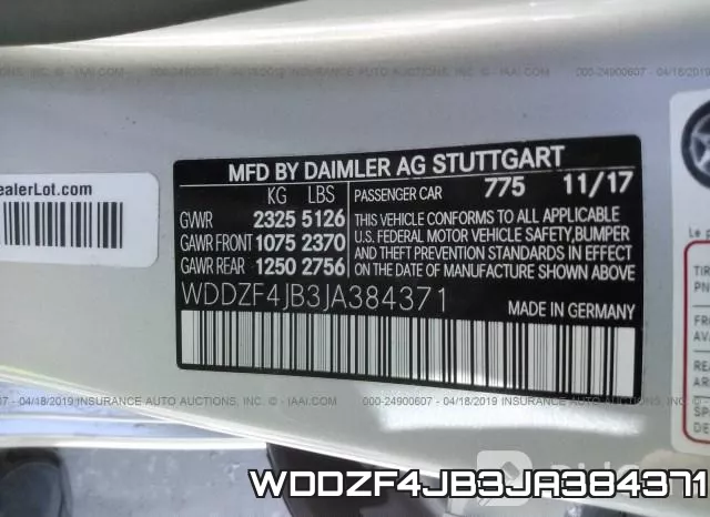 WDDZF4JB3JA384371 фото 10