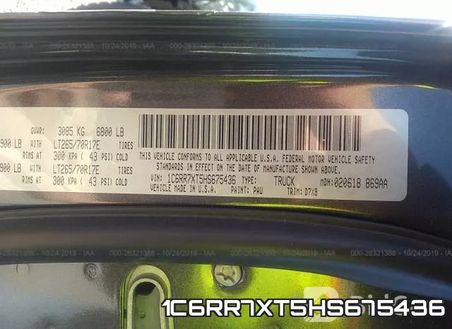 1C6RR7XT5HS675436 фото 10