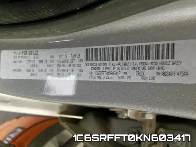 1C6SRFFT0KN603417 фото 2