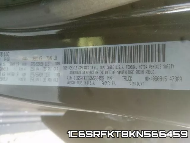 1C6SRFKT8KN566459 фото 2