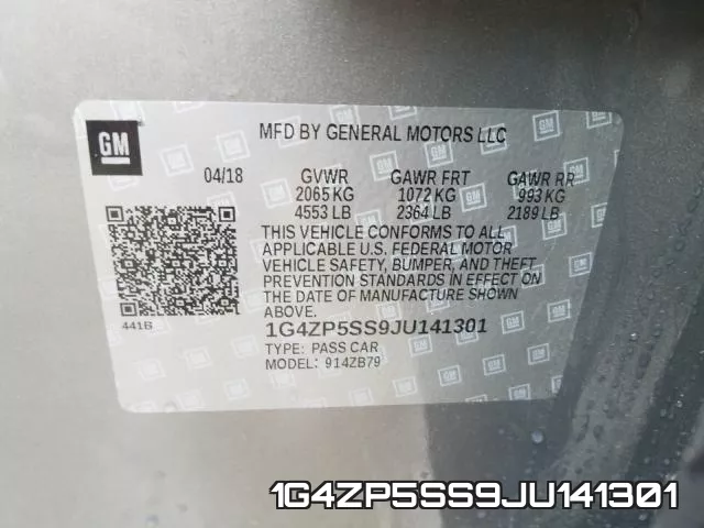 1G4ZP5SS9JU141301 фото 2