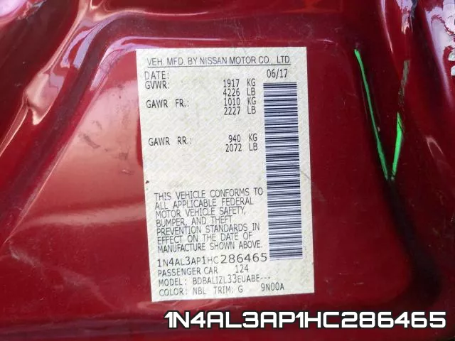 1N4AL3AP1HC286465 фото 2