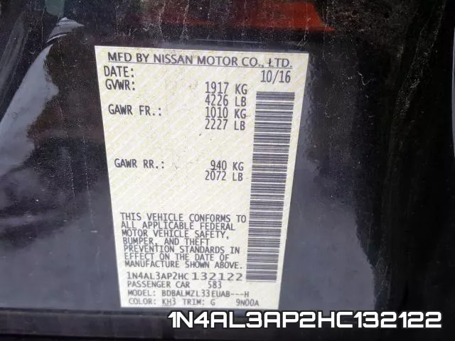 1N4AL3AP2HC132122 фото 2