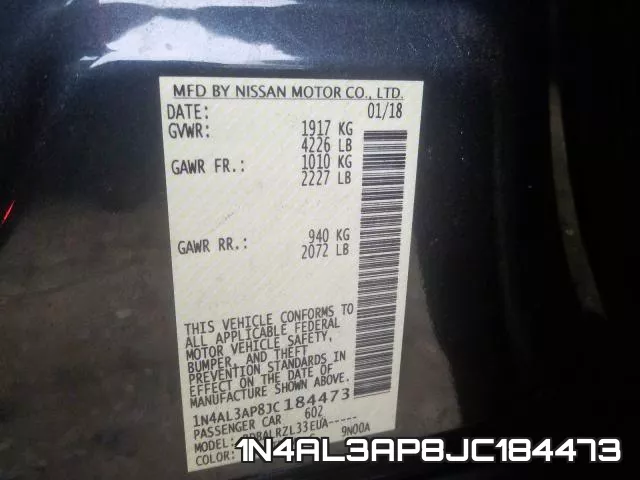 1N4AL3AP8JC184473 фото 2