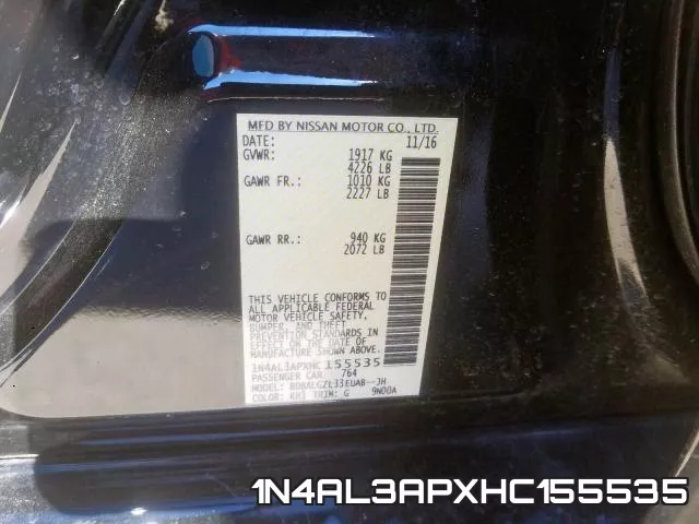 1N4AL3APXHC155535 фото 2