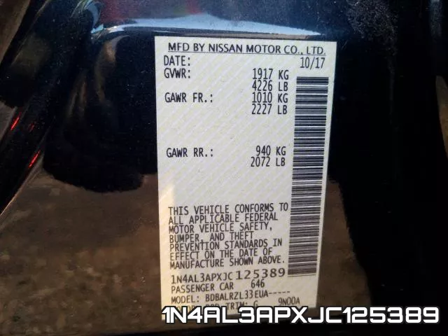 1N4AL3APXJC125389 фото 2