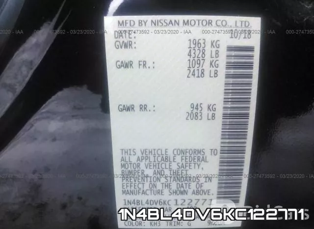 1N4BL4DV6KC122771 фото 10