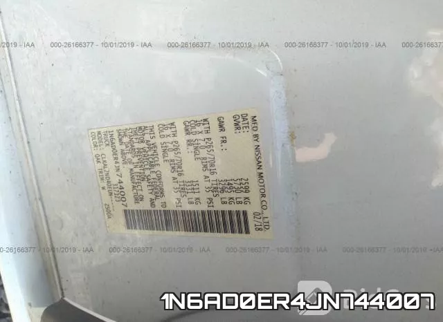 1N6AD0ER4JN744007 фото 10
