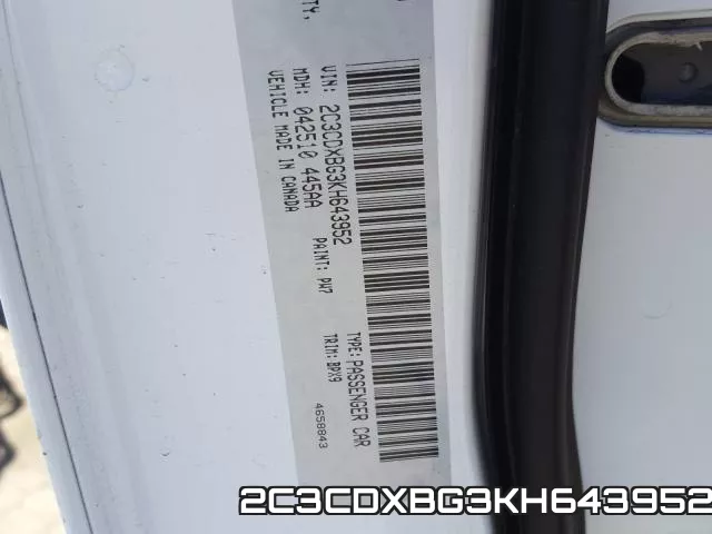 2C3CDXBG3KH643952 фото 2