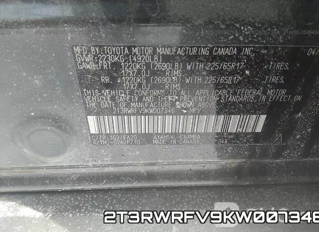 2T3RWRFV9KW007346 фото 10