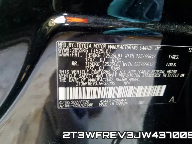 2T3WFREV3JW437005 фото 2