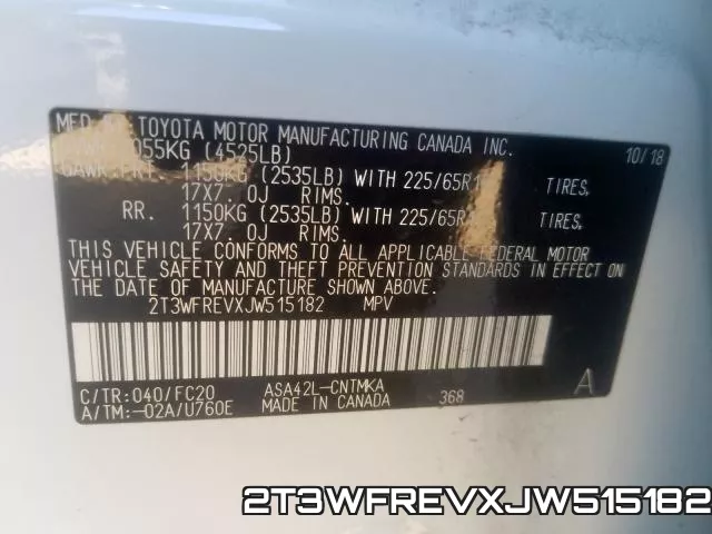 2T3WFREVXJW515182 фото 2