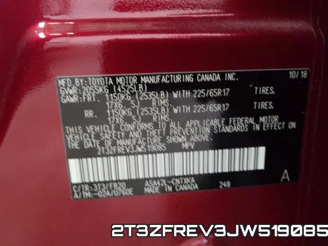 2T3ZFREV3JW519085 фото 2