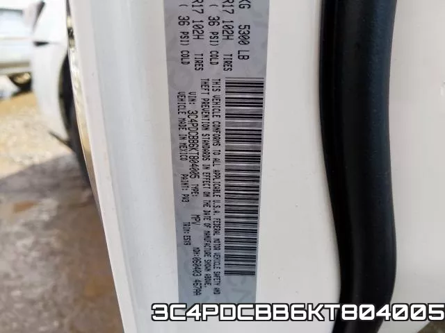 3C4PDCBB6KT804005 фото 2
