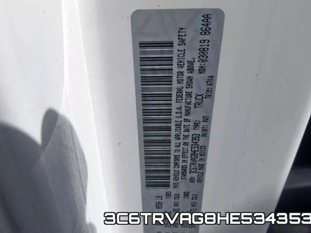 3C6TRVAG8HE534353 фото 2
