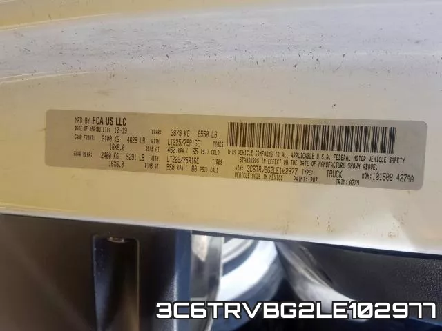 3C6TRVBG2LE102977 фото 2