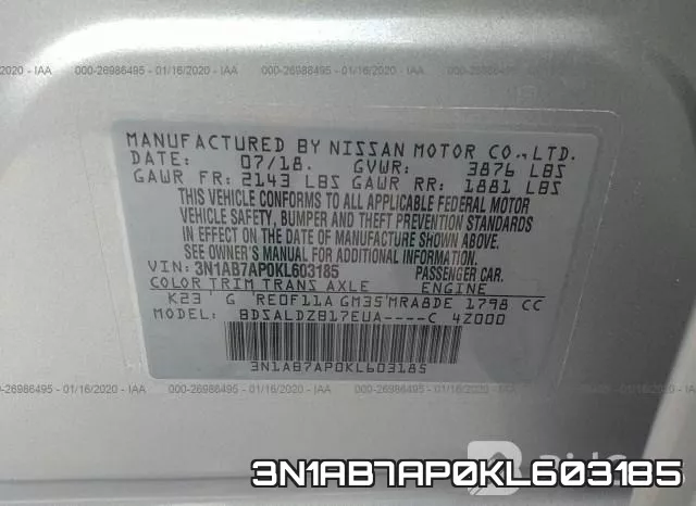 3N1AB7AP0KL603185 фото 10