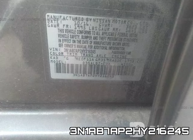 3N1AB7AP2HY216245 фото 10