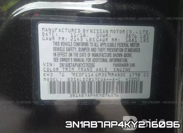 3N1AB7AP4KY276096 фото 10