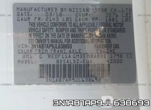 3N1AB7AP9JL638693 фото 10