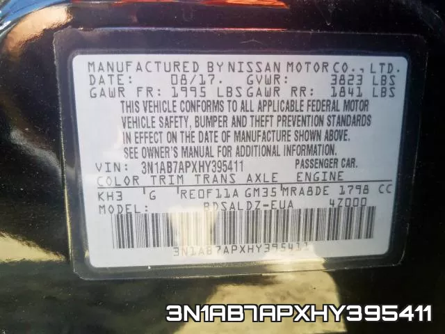 3N1AB7APXHY395411 фото 2