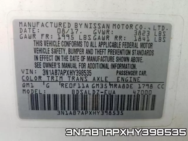 3N1AB7APXHY398535 фото 2