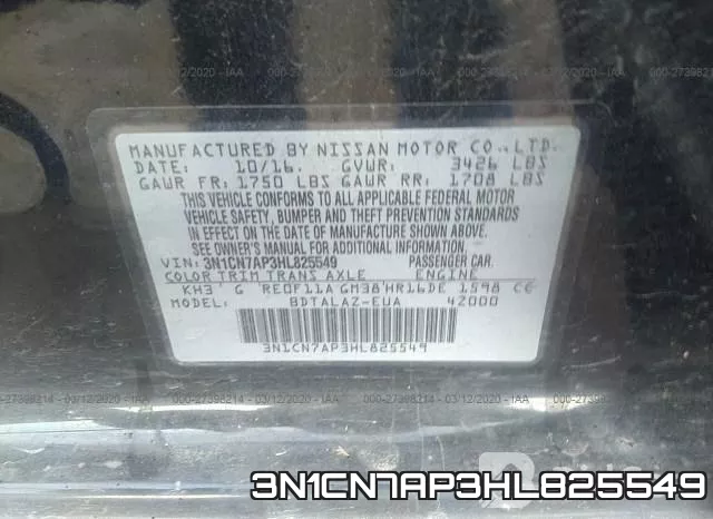 3N1CN7AP3HL825549 фото 10