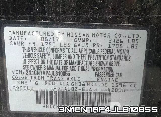 3N1CN7AP4JL810855 фото 10