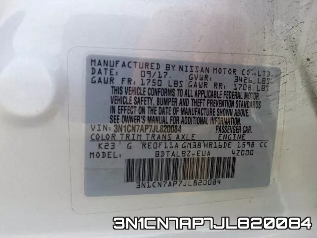 3N1CN7AP7JL820084 фото 2