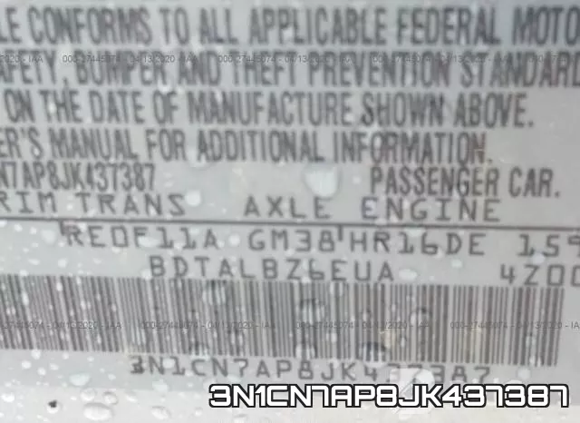 3N1CN7AP8JK437387 фото 10