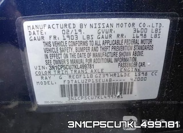 3N1CP5CU7KL499781 фото 10