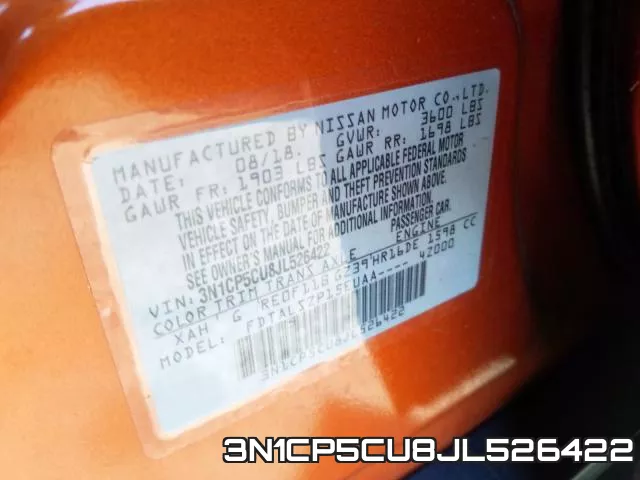 3N1CP5CU8JL526422 фото 2