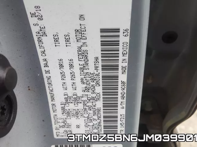 3TMDZ5BN6JM039901 фото 2