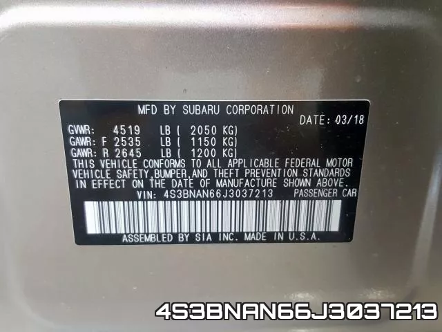 4S3BNAN66J3037213 фото 2