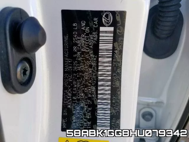 58ABK1GG8HU079342 фото 2