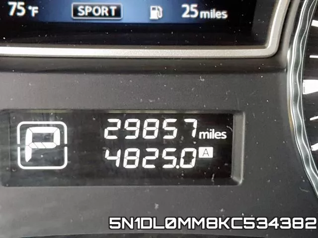 5N1DL0MM8KC534382 фото 9