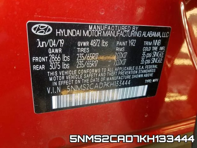 5NMS2CAD7KH133444 фото 2