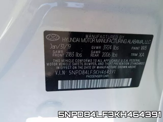 5NPD84LF3KH464391 фото 2