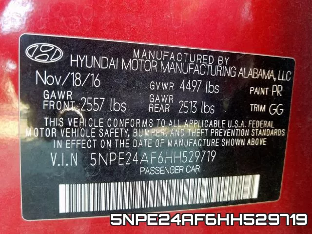 5NPE24AF6HH529719 фото 2