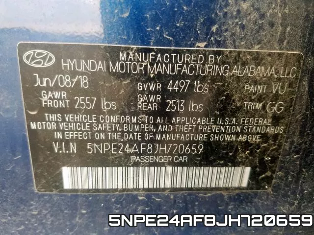 5NPE24AF8JH720659 фото 2