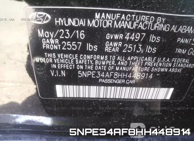 5NPE34AF8HH448914 фото 10