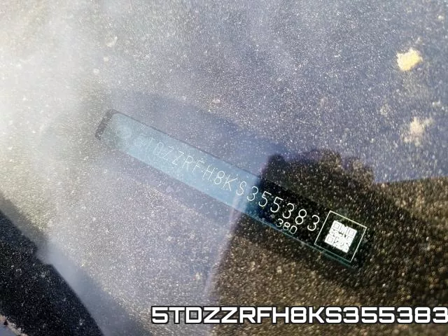 5TDZZRFH8KS355383 фото 2