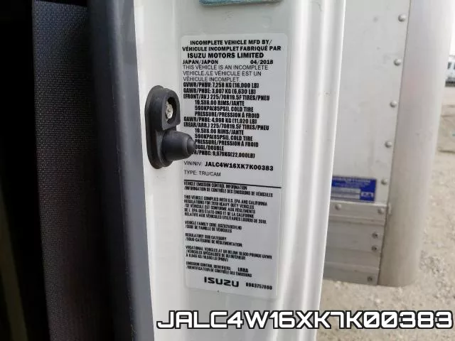 JALC4W16XK7K00383 фото 2