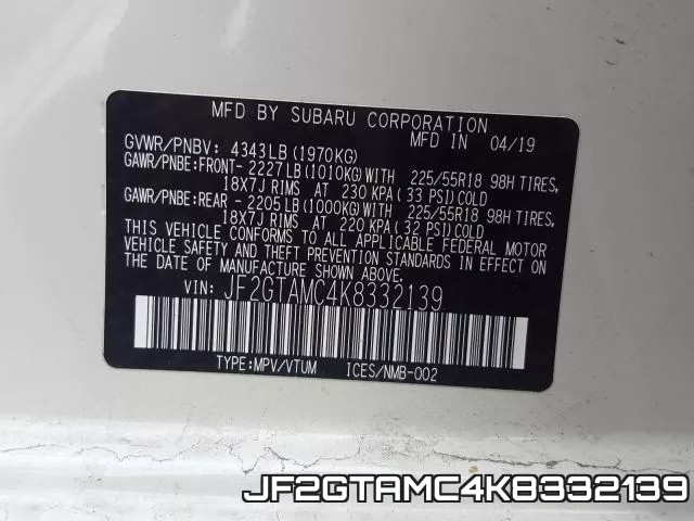 JF2GTAMC4K8332139 фото 2
