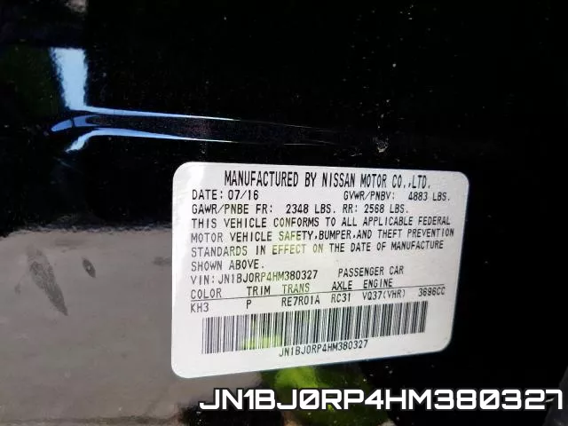 JN1BJ0RP4HM380327 фото 2
