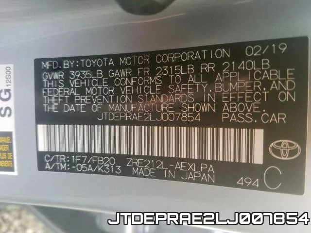 JTDEPRAE2LJ007854 фото 2