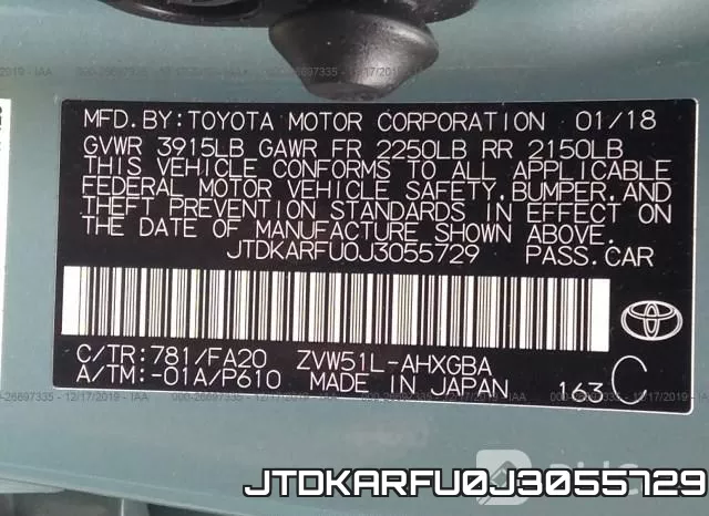 JTDKARFU0J3055729 фото 10