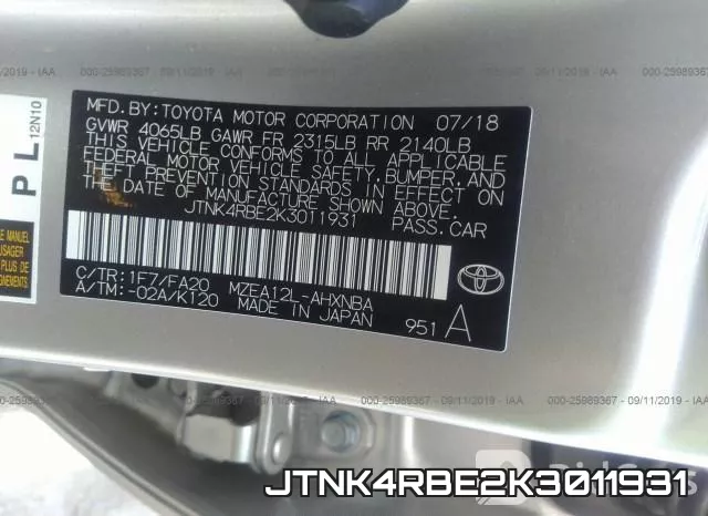 JTNK4RBE2K3011931 фото 10
