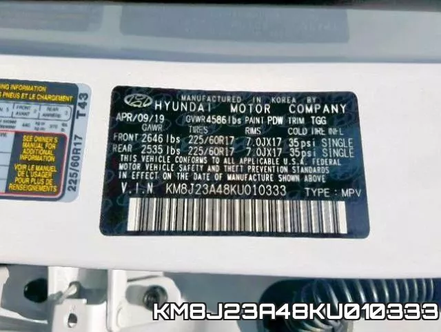 KM8J23A48KU010333 фото 2