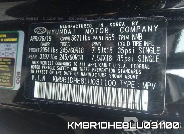 KM8R1DHE8LU031100 фото 10